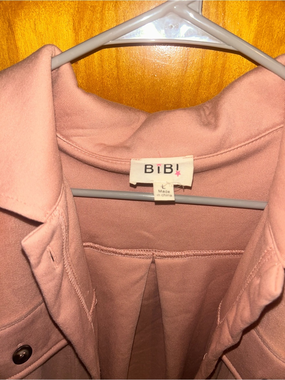 Colorblock Pink Relaxed Jacket - Picture 3 of 3